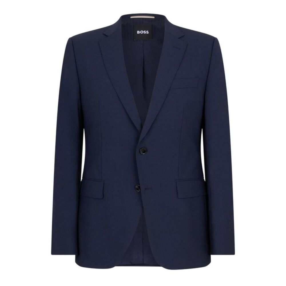 Boss Mens Jeckson Patterned Single-Breasted Regular Blazer / Blue